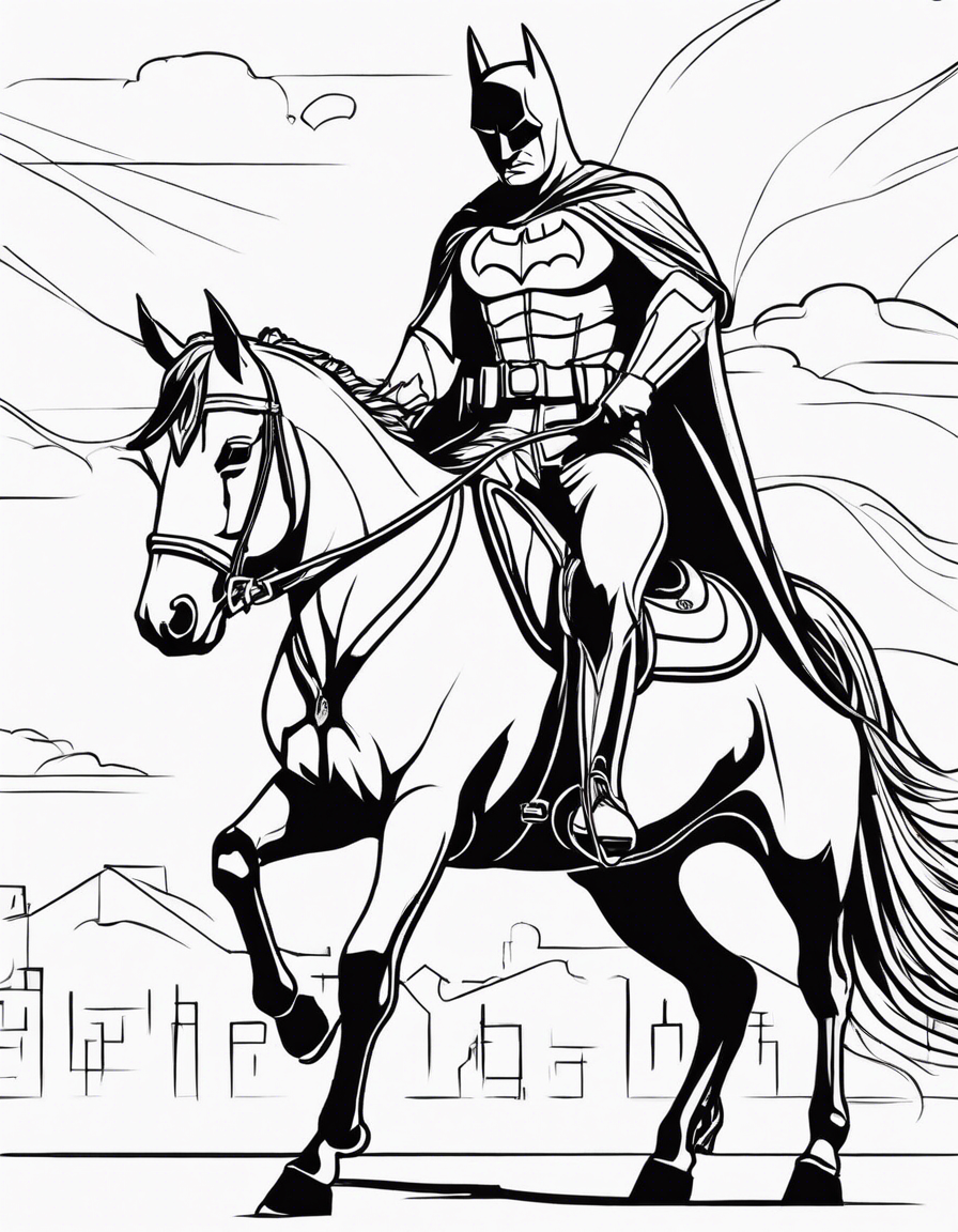 batman on a horse